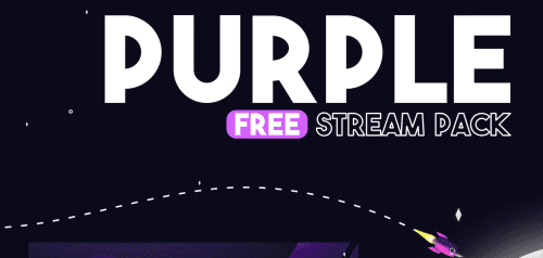 Free Purple Stream Overlay Pack