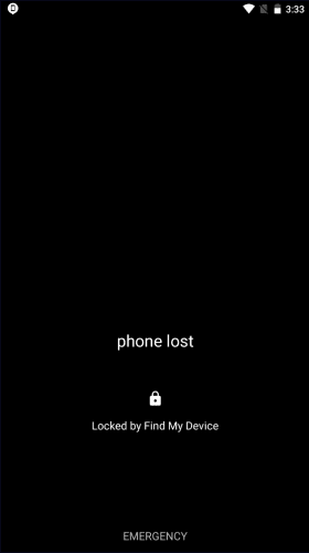 Google Find My Device Unlock using screen lock phone locked screen