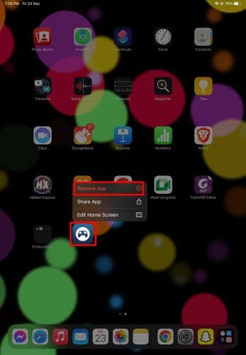 How to Organize Apps on iPad remove app on iPad