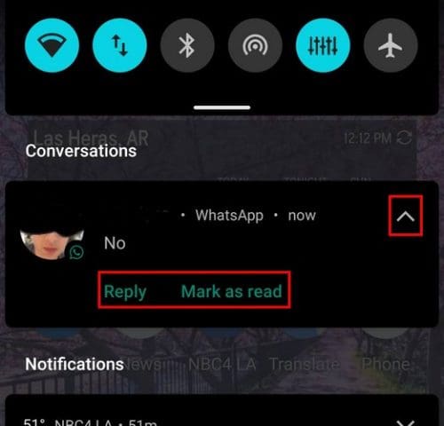 WhatsApp Mark as read