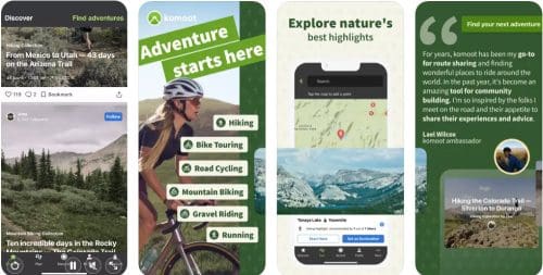 Best app for biking Komoot Route Planner & GPS
