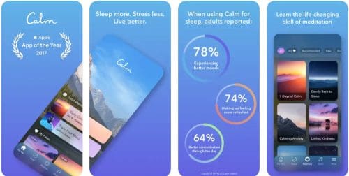 Calm Sleep & Meditation is one of the best wellbeing apps on App Store