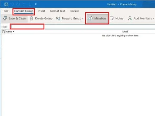 Create a Distribution List on Outlook app