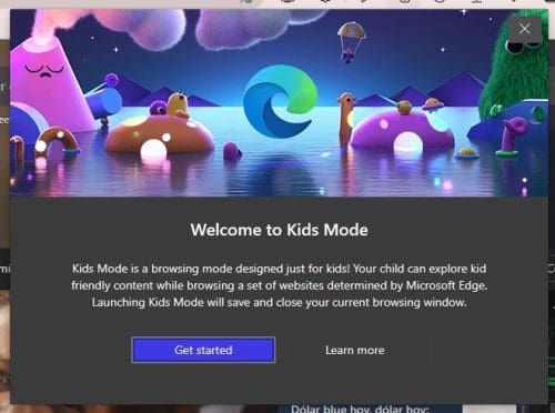 Welcome to Kids Mode Edge