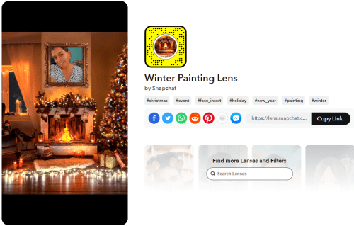 Winter Painting Lens
