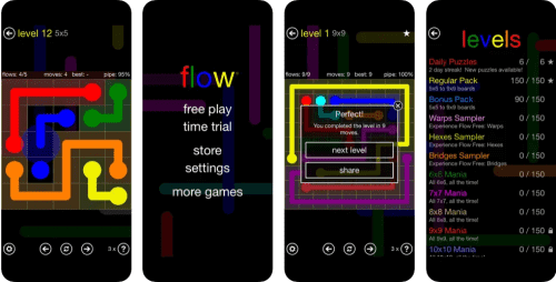 best puzzle games iOS Flow Free