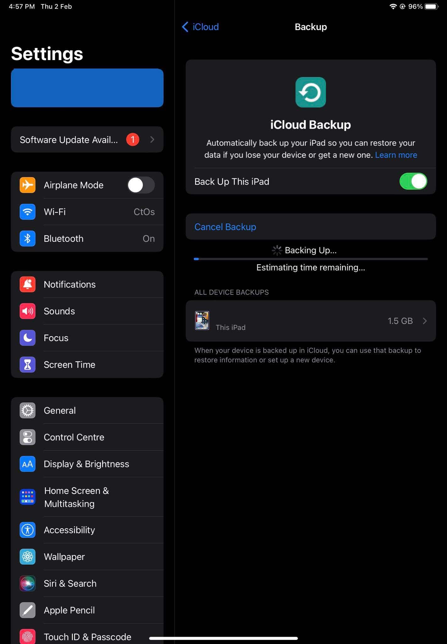 Back-Up iPhone or iPad Using iCloud