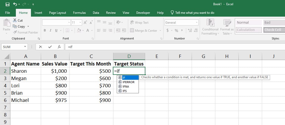 How Does the Excel IF-THEN Formula Work