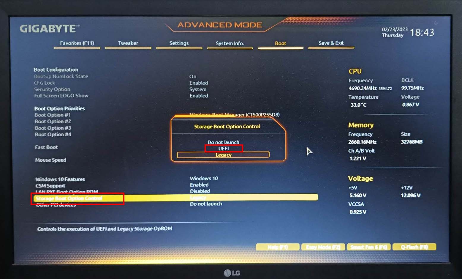 How to activate UEFI BIOS on a motherboard that's UEFI enabled but using Legacy BIOS