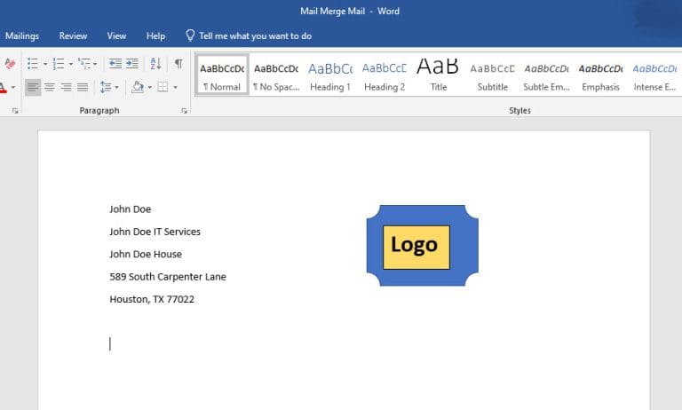 How to Mail Merge From Excel to Word in 2 Ways - Technipages