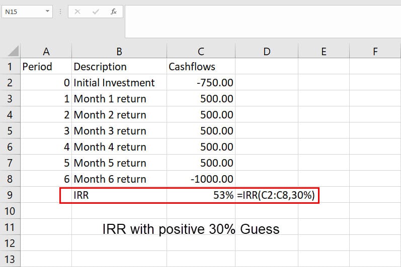 Watch How to Calculate IRR in Excel Using the IRR Guess Value