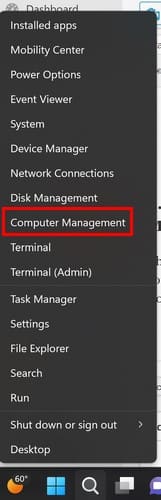 Administrador de administración de computadoras con Windows 11