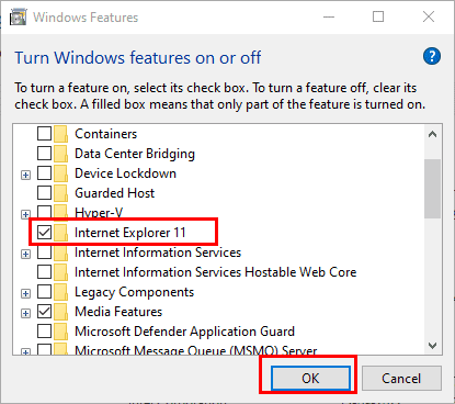 How to Disable IE 11 from Windows Features list