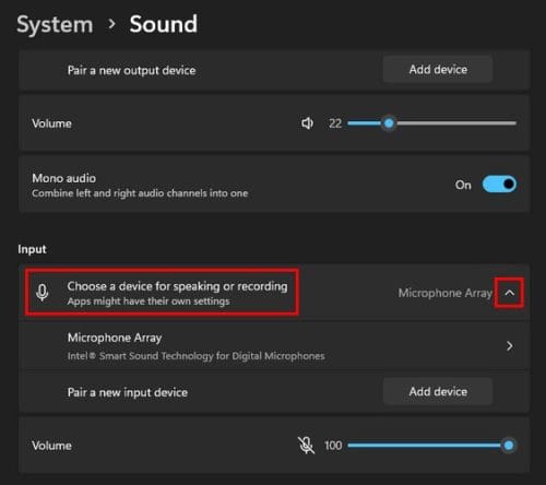 Revoke sound access device Windows 11