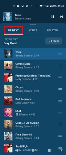 Save button YouTube Music