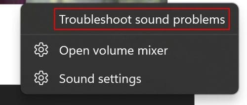 Troubleshoot sound problems Windows 11