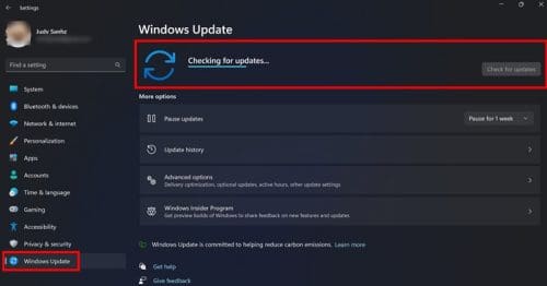 Check for pending updates in Windows