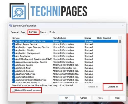 System Configuration Windows 11