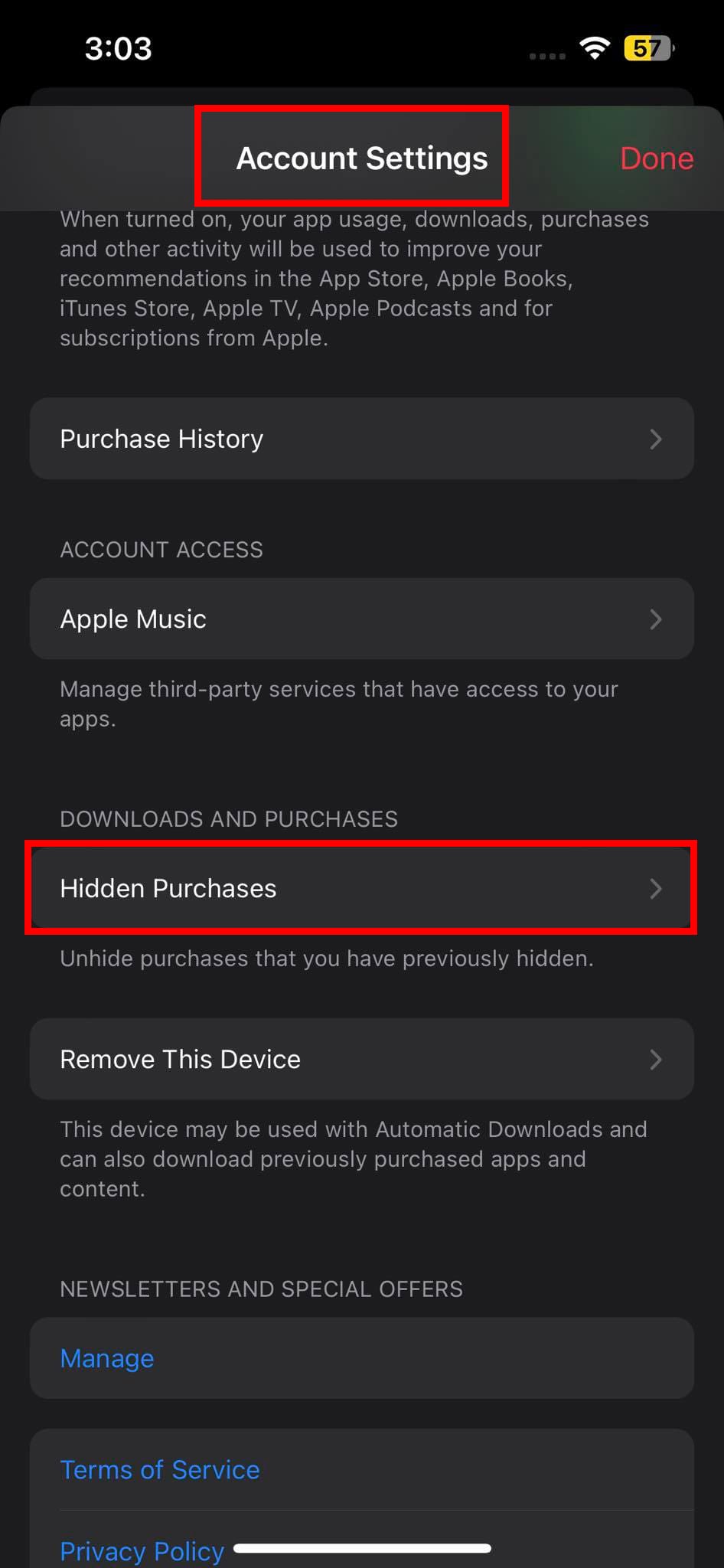 How to find hidden purchases on iPhone Apple Music app