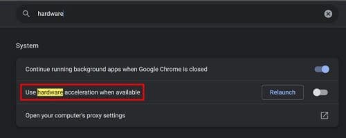 Use hardware acceleration when available Chrome