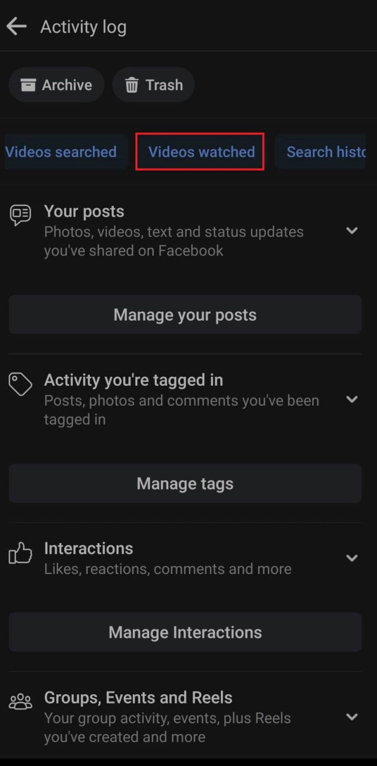 How to Find Watched Videos on Facebook in 2023 - Technipages
