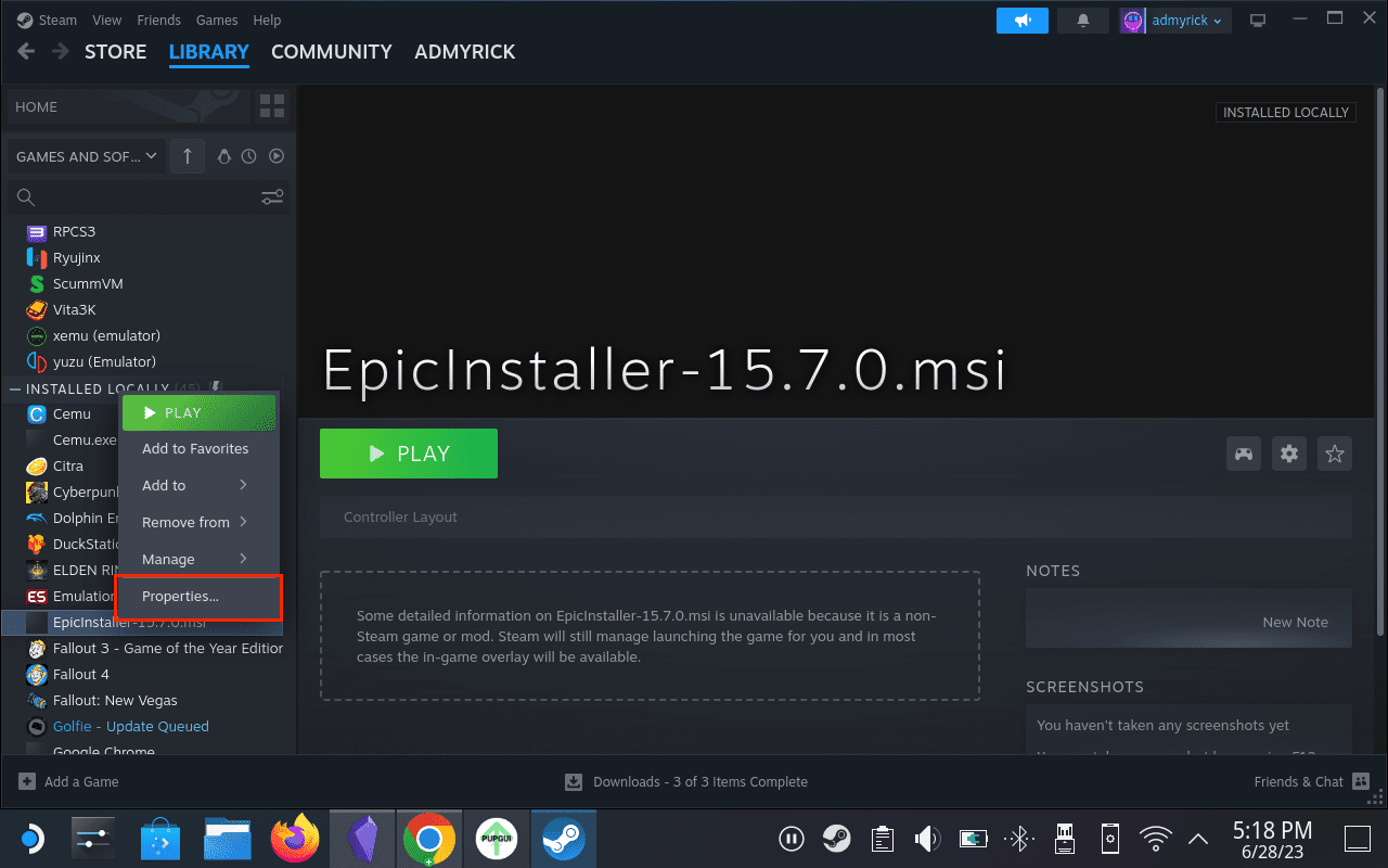 How to Install Epic Games Store on Steam Deck - 23