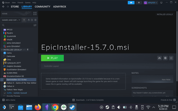 How to Install Epic Games Store on Steam Deck - Technipages