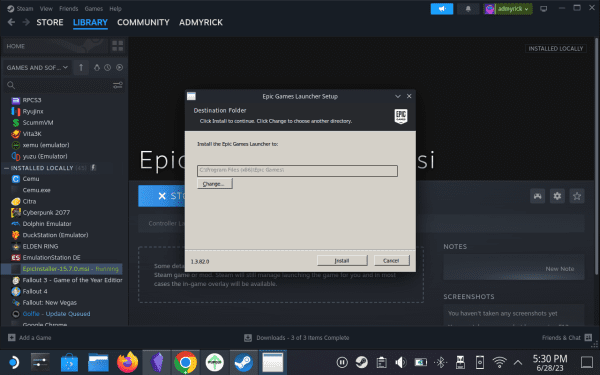 How to Install Epic Games Store on Steam Deck - Technipages