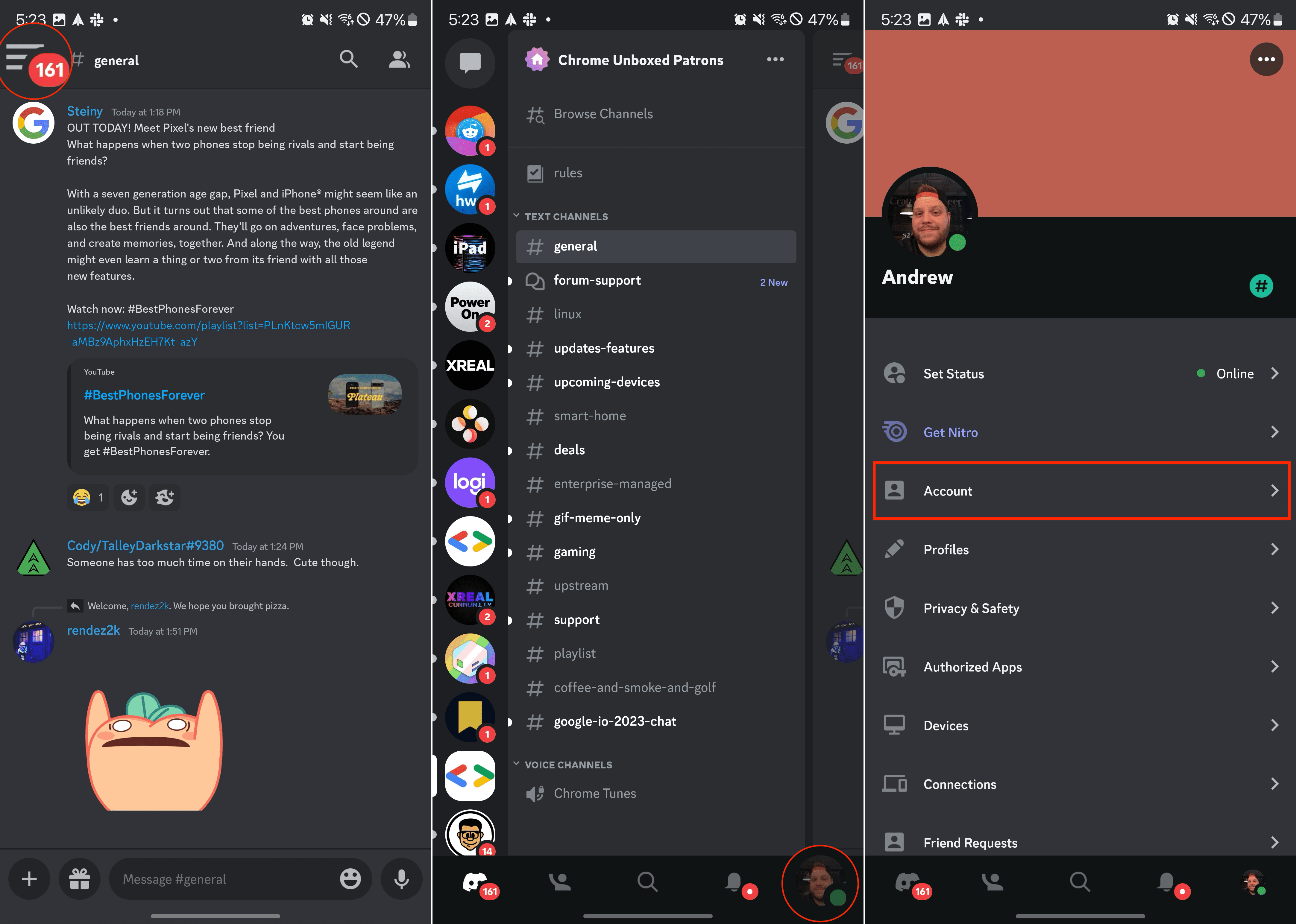 How to change your Discord Name from your phone - 1