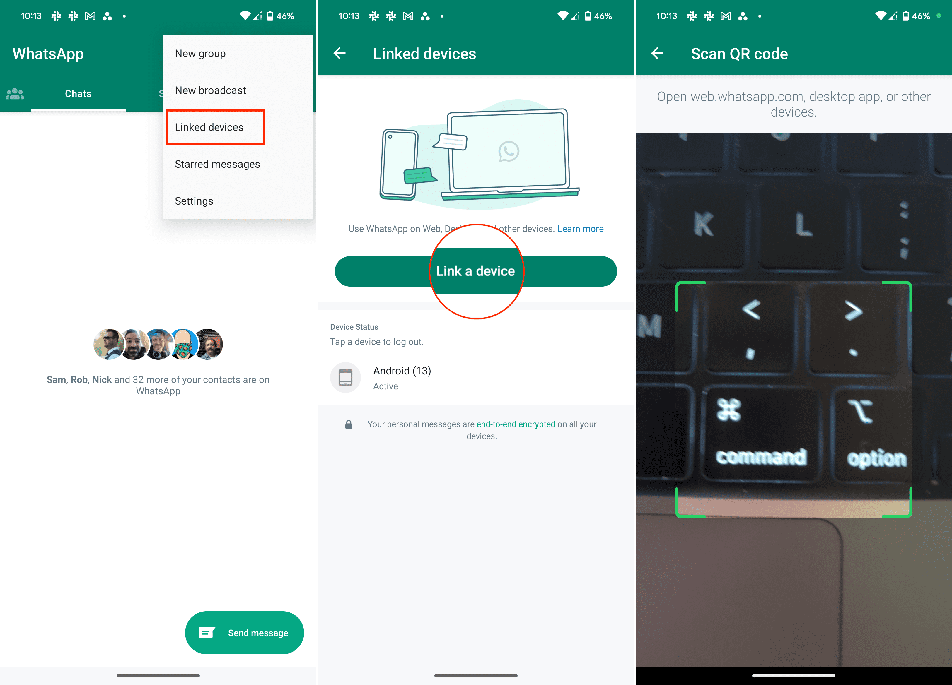 How to sign into WhatsApp on Multiple Devices - 1