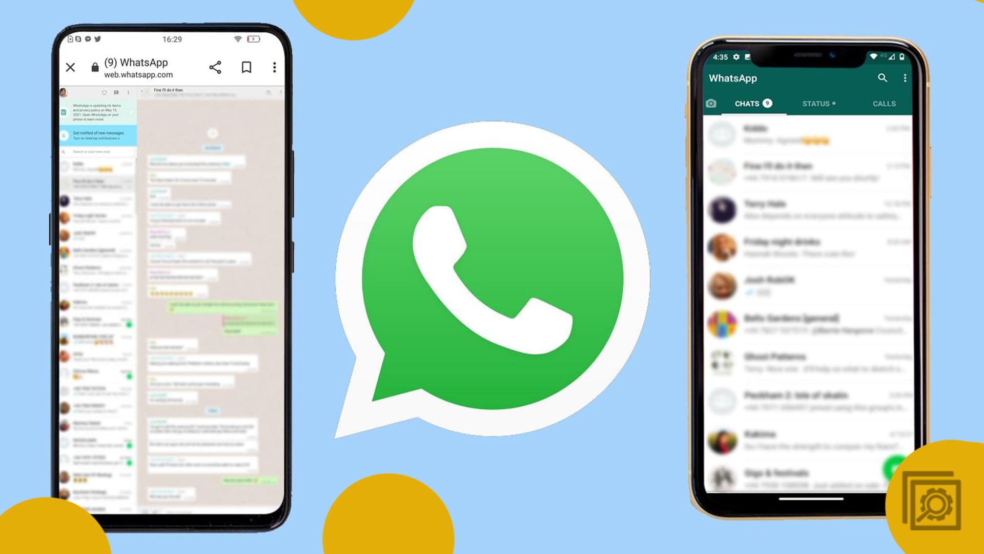 WhatsApp Phone Header