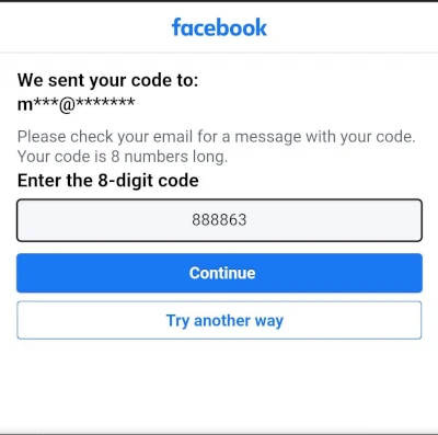 FB Enter Code