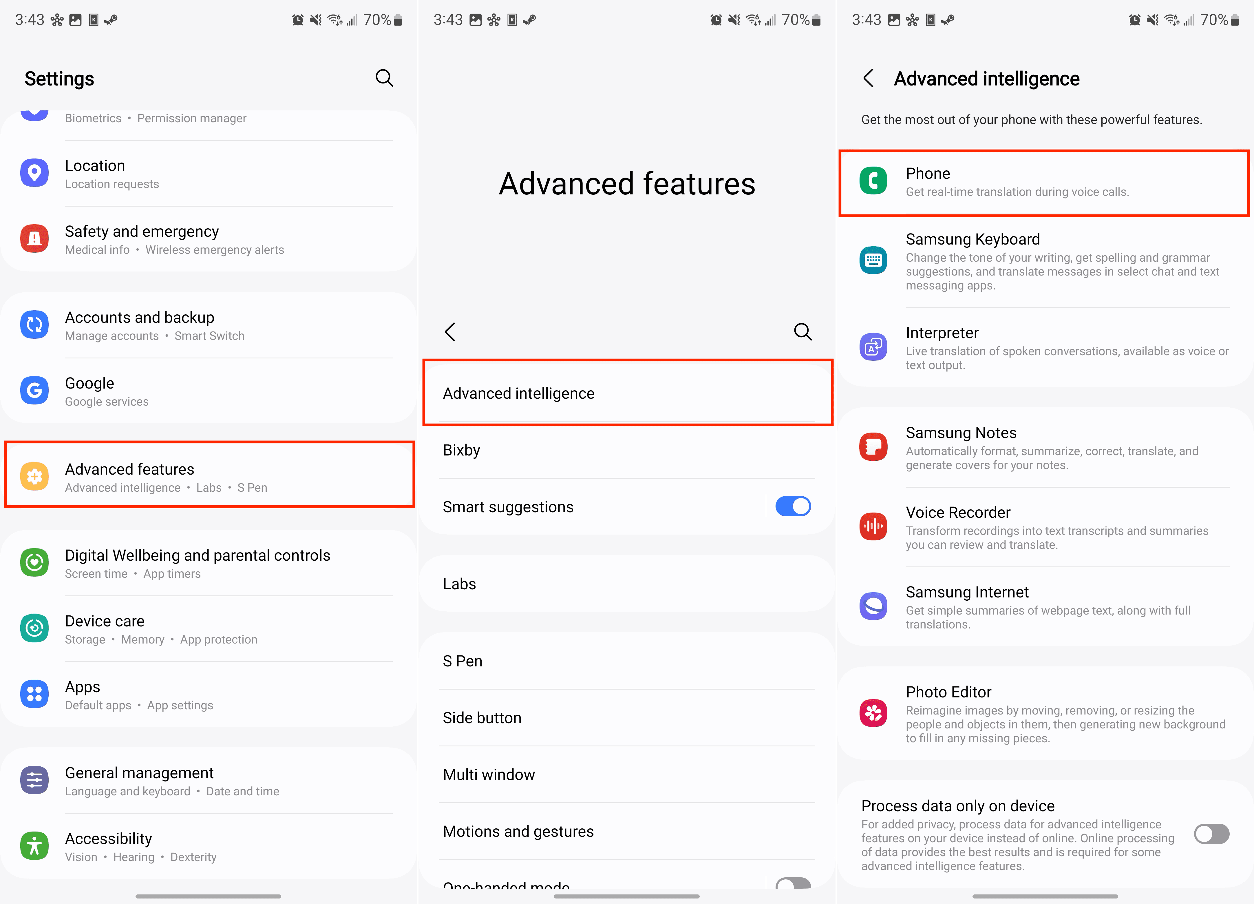 How to use Live Translate on Galaxy S24 1