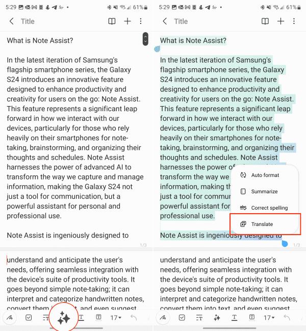 How to Use Note Assist on Galaxy S24 - Technipages
