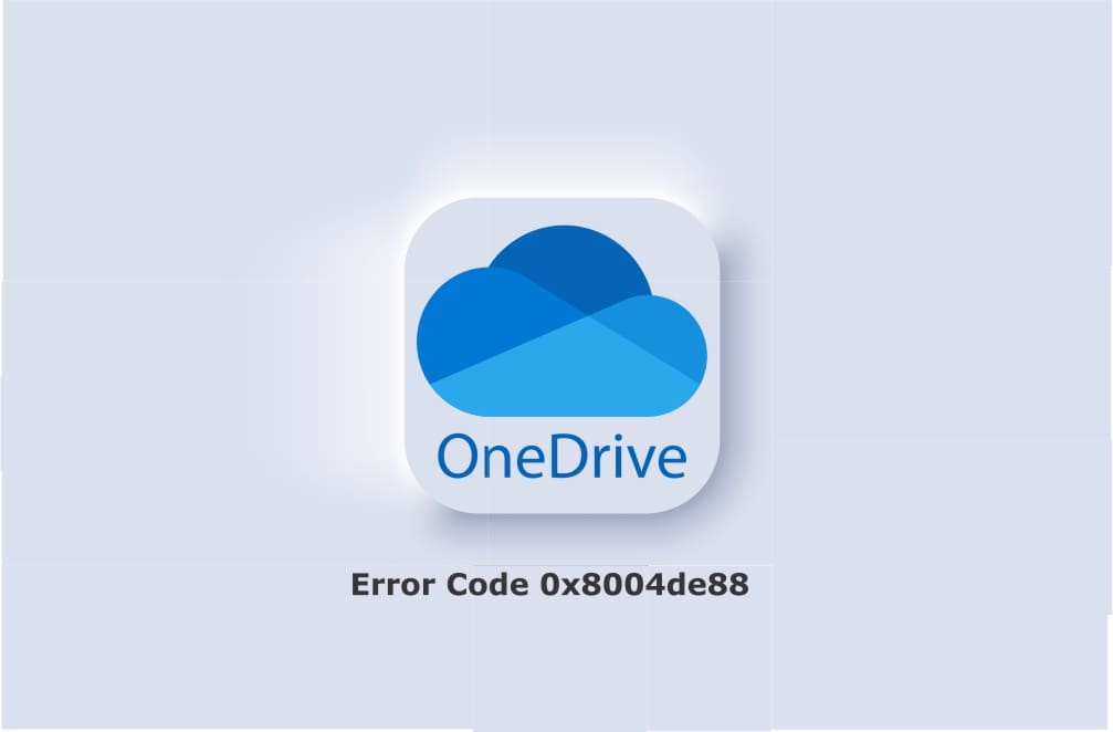 how to fix onedrive error code 0x8004de88