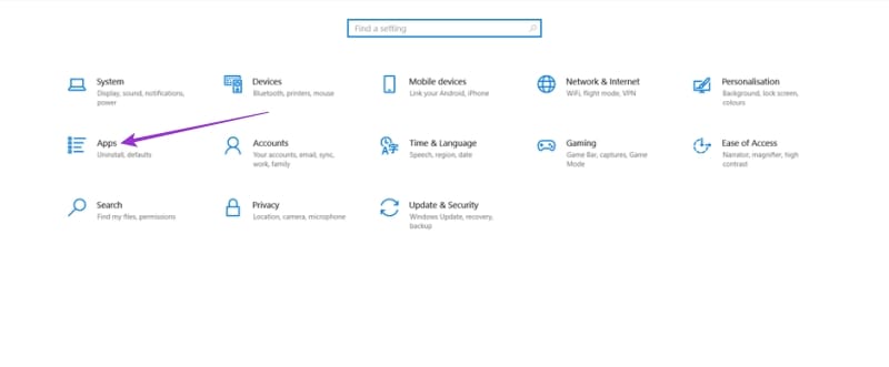 Repair Individual Apps 1