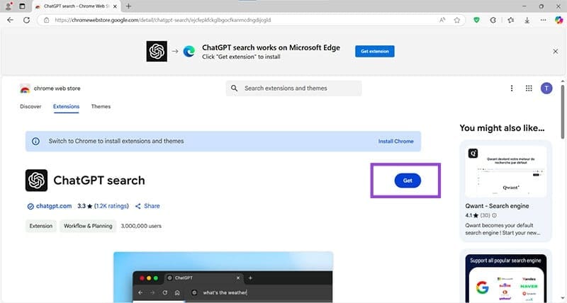 How to Set ChatGPT as Default Search Engine on Chrome and Edge 10