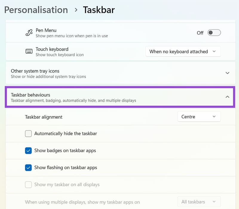 How to Fix Taskbar Hiding Behind Programs in Windows 11 5