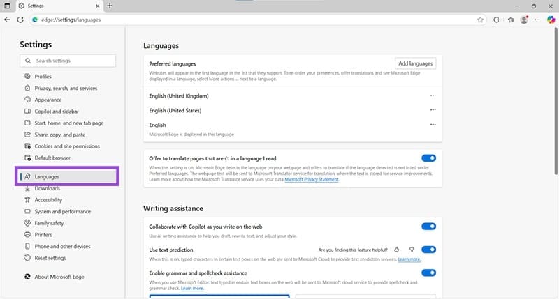 How to Fix Edge in Foreign Language 2