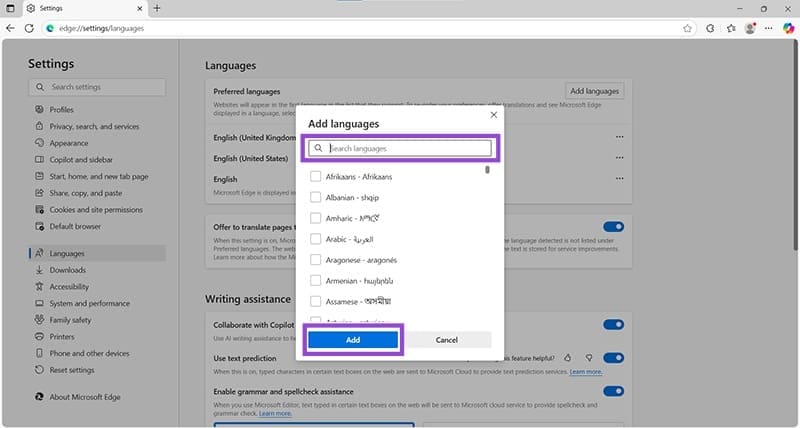 How to Fix Edge in Foreign Language 3