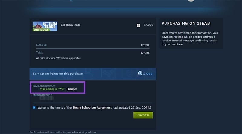 What to Do if Steam Cant Finish a Purchase 1