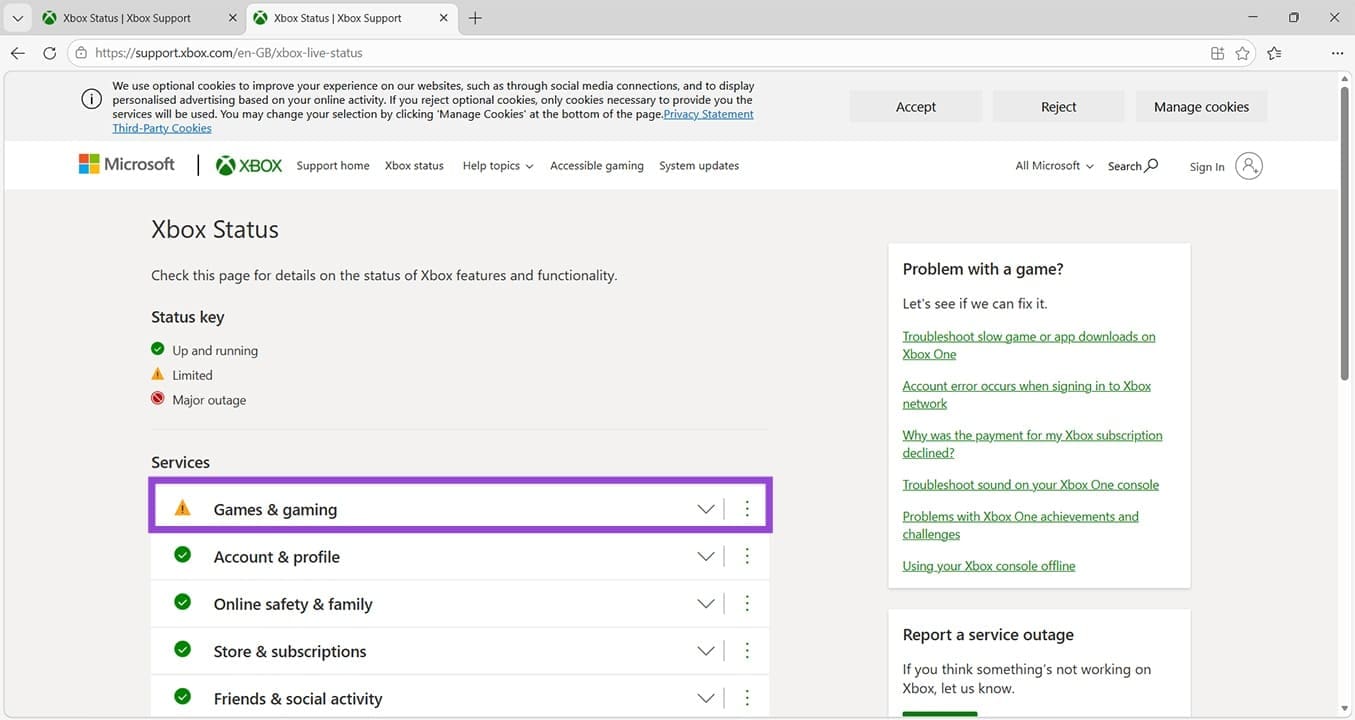 What to Do With a Service Outage Message on Xbox 1