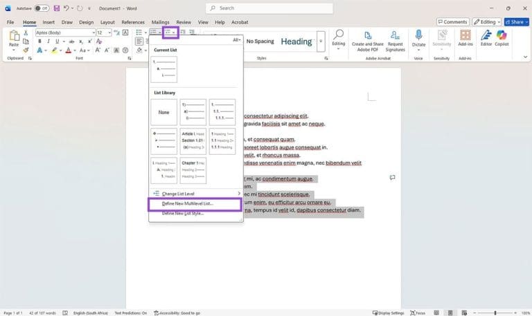 Four Different Ways to Reset Numbering in Word - Technipages