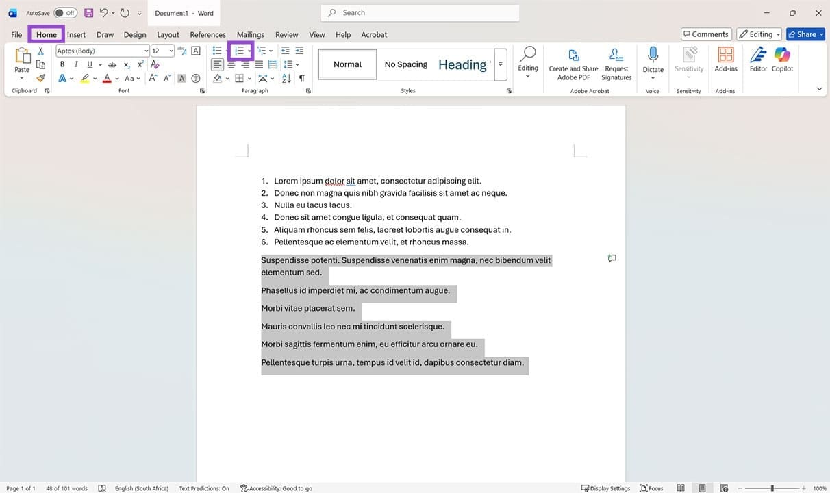 Different Ways to Reset Numbering in Word 7