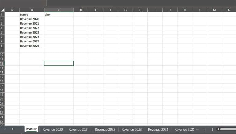 How to Link to a Master Sheet in Excel - Technipages
