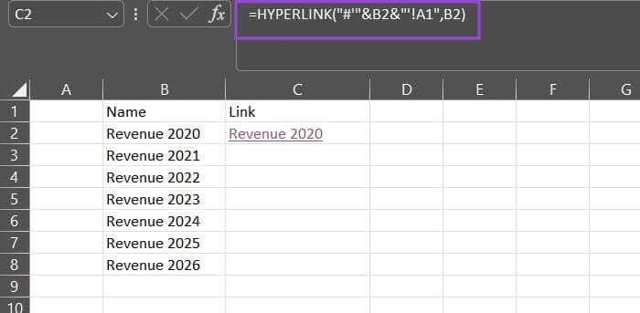 How to Link to a Master Sheet in Excel 2