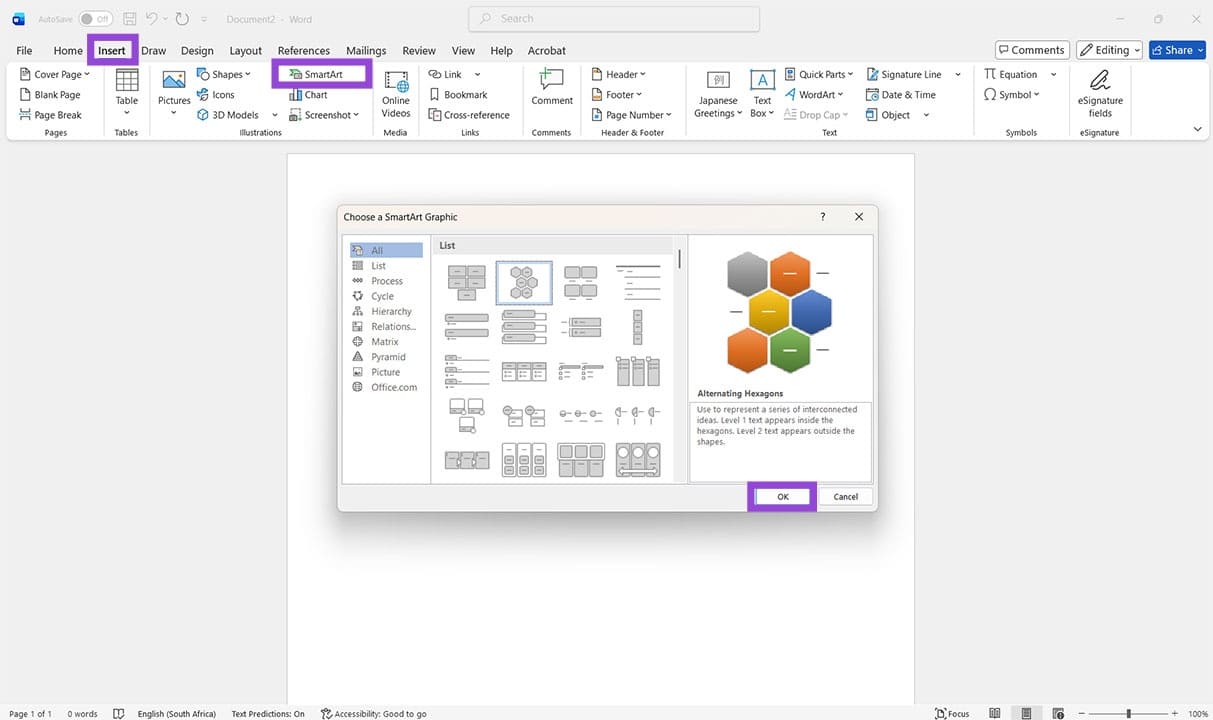 How to Turn a Microsoft Word Picture Into SmartArt 4