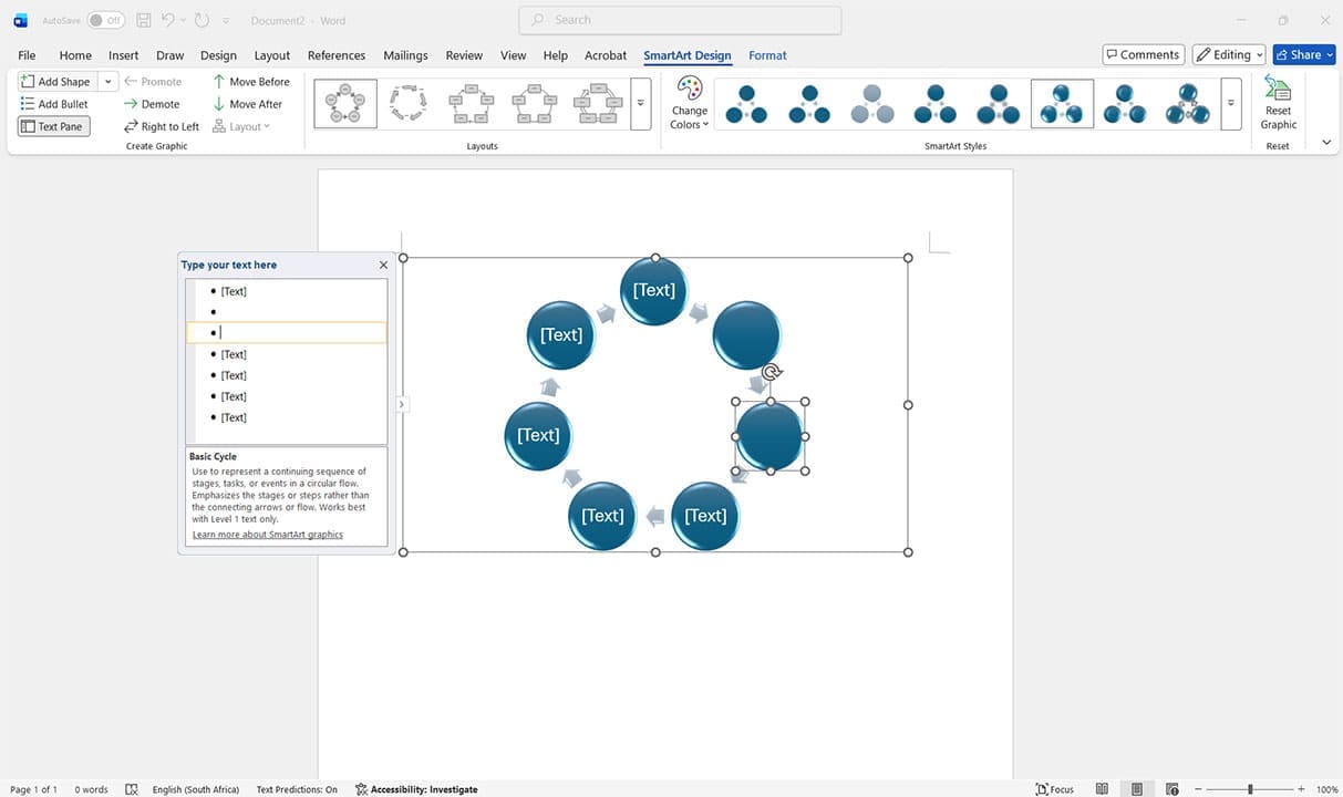 How to Turn a Microsoft Word Picture Into SmartArt 5