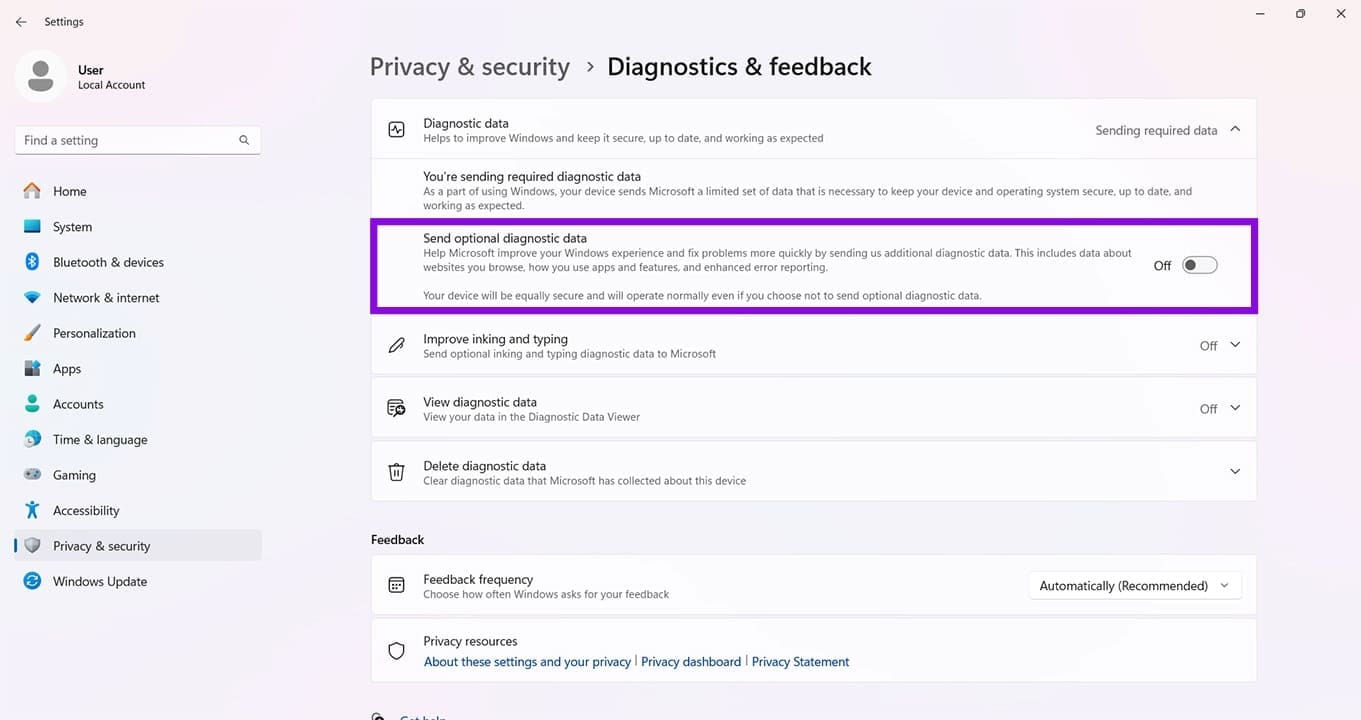 Tips for Improving Your Privacy in Windows 11 3