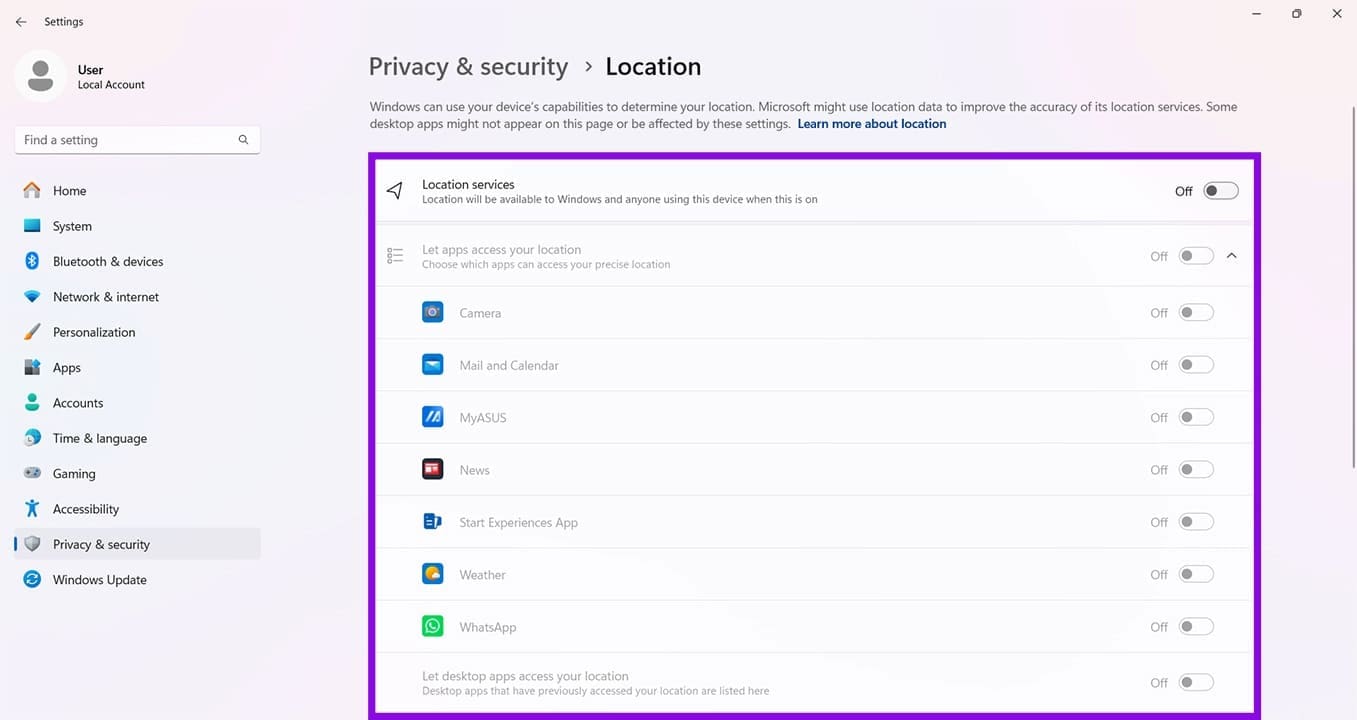 Tips for Improving Your Privacy in Windows 11 9